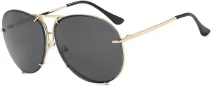 Oversized Sunglasses Men Vintage Gradient Outdoor Shades Women Trendy Multi-color Sun Glasses