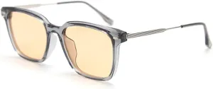 Polarized Sunglasses For Men Uv400 Half Metal Sun Glasses For Women Orange Black Male