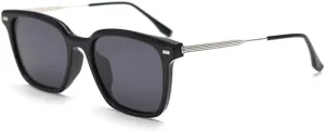 Polarized Sunglasses For Men Uv400 Half Metal Sun Glasses For Women Orange Black Male