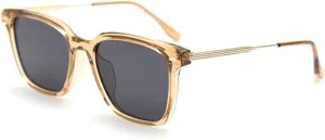 Polarized Sunglasses For Men Uv400 Half Metal Sun Glasses For Women Orange Black Male