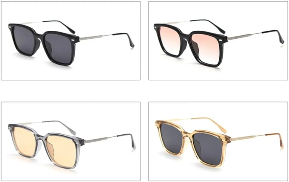 Polarized Sunglasses For Men Uv400 Half Metal Sun Glasses For Women Orange Black Male