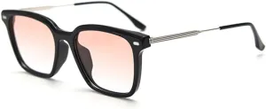Polarized Sunglasses For Men Uv400 Half Metal Sun Glasses For Women Orange Black Male