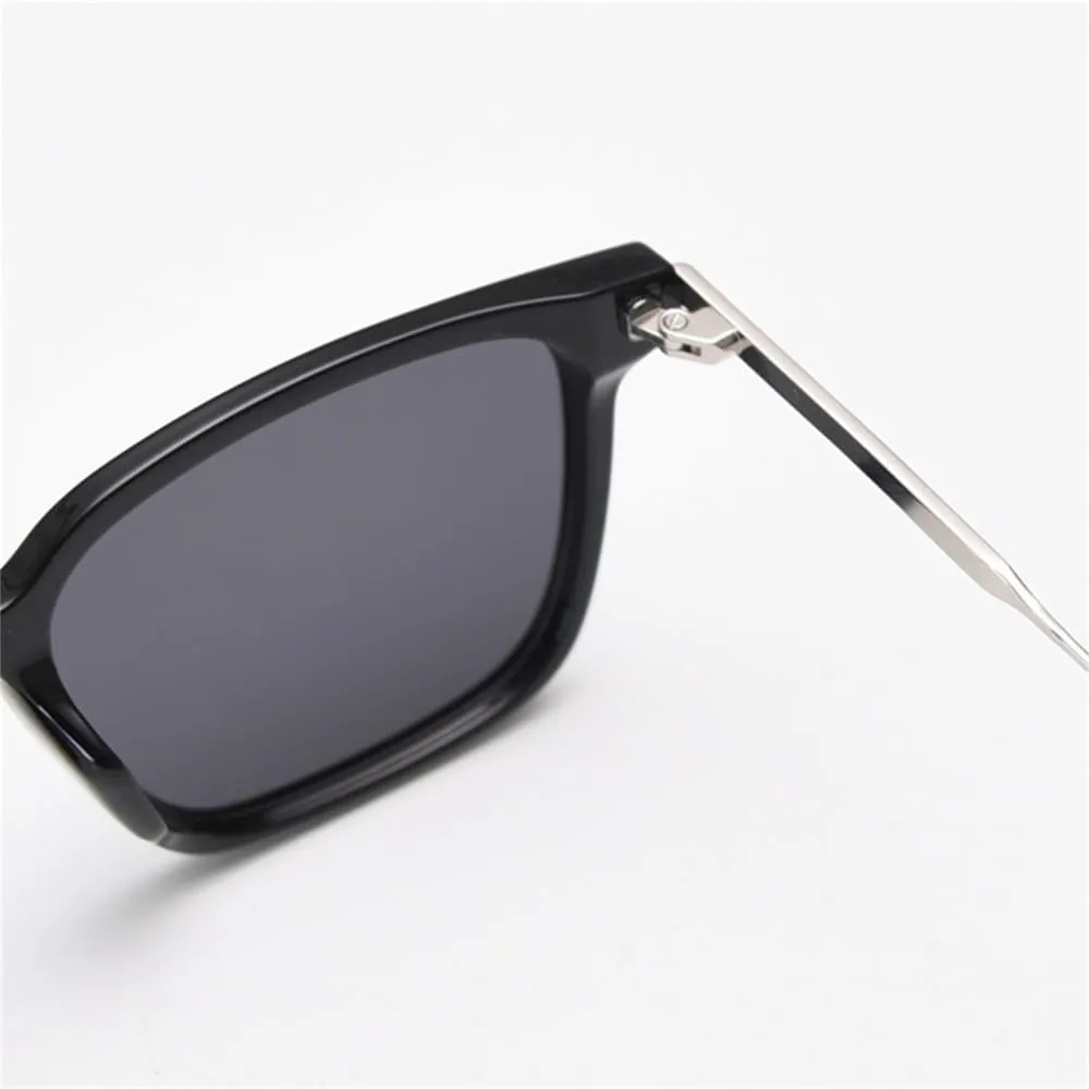 Polarized Sunglasses For Men Uv400 Half Metal Sun Glasses For Women Orange Black Male