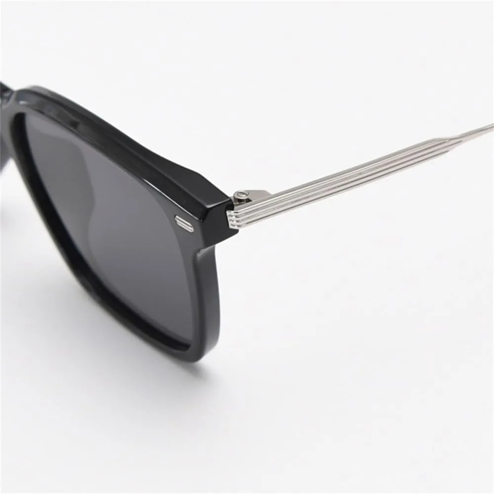 Polarized Sunglasses For Men Uv400 Half Metal Sun Glasses For Women Orange Black Male