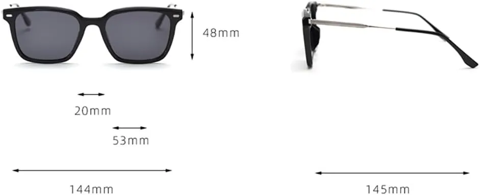 Polarized Sunglasses For Men Uv400 Half Metal Sun Glasses For Women Orange Black Male