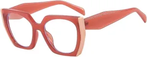Polygon Cat Eye Sunglasses Women Vintage Clear Gradient Shades UV400 Men Double Color Sun Glasses