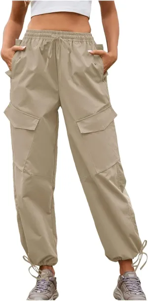PTOLOCIF N Street Slacks with Loose Straps and Loose Drawstrings