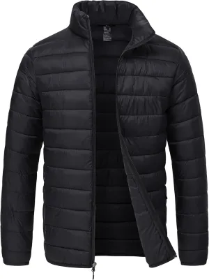 Rapoo Men's Puffer Jackets Lightweight Winter Jackets Coats Water Resistant Windproof Insulated