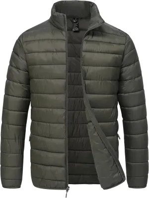 Rapoo Men's Puffer Jackets Lightweight Winter Jackets Coats Water Resistant Windproof Insulated