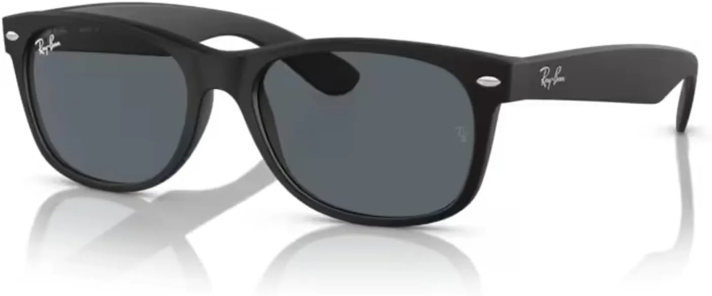 Ray-Ban New Wayfarer RB2132F Asian Fit Low Bridge Square Sunglasses for Men for Women   BUNDLE With DIW Kit
