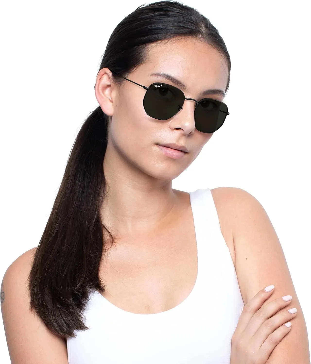 Ray-Ban Rb3548n Hexagonal Flat Lens Evolve Photochromic Sunglasses