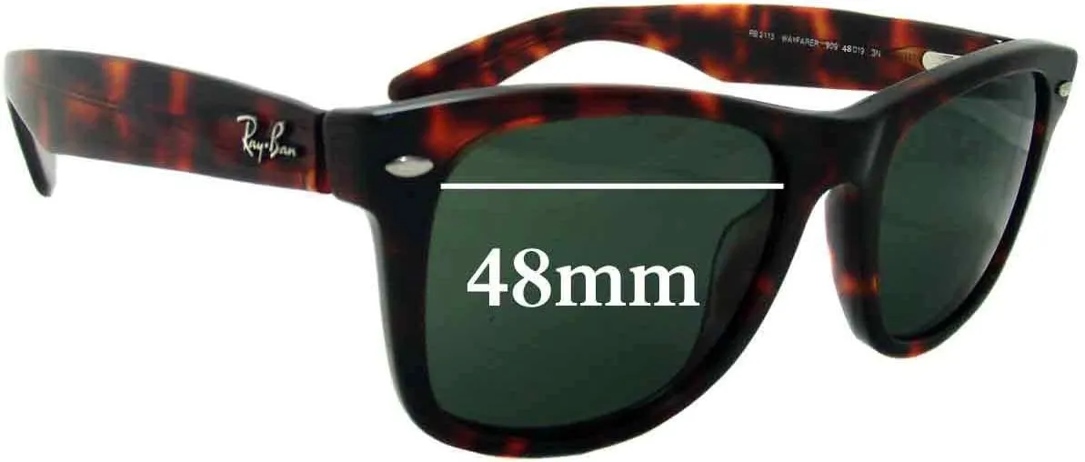 Replacement Sunglass Lenses Compatible for Ray-Ban RB2113 Wayfarer