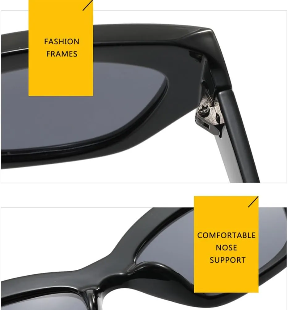 Retro Cat Eye Sunglasses Woman Vintage Black Small Frame Gradient Sun Glasses Female Fashion