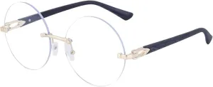 Round Sunglasses Women Luxury Vintage Frameless Glasses for Men Retro Punk Sunglass Steampunk