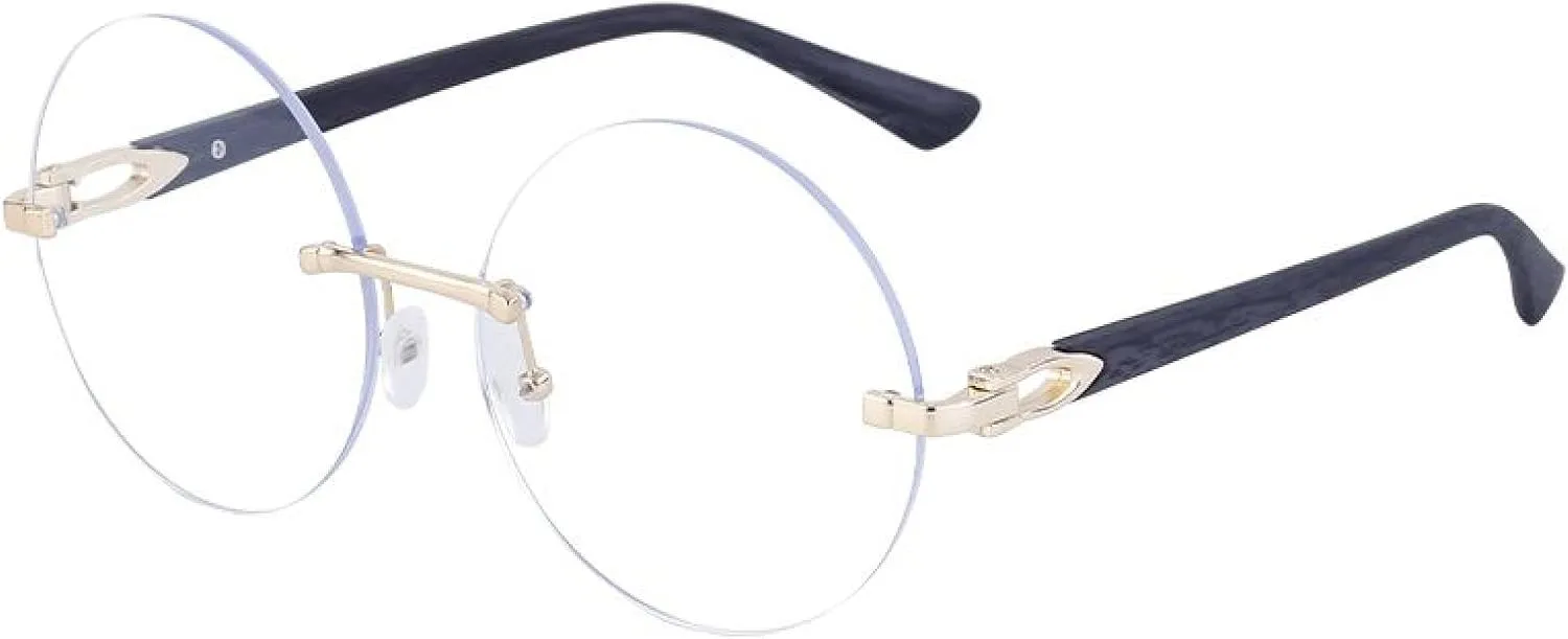 Round Sunglasses Women Luxury Vintage Frameless Glasses for Men Retro Punk Sunglass Steampunk