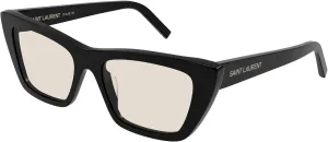 SAINT LAURENT SL 276 MICA Black/Light Yellow 53/16/145 women Sunglasses