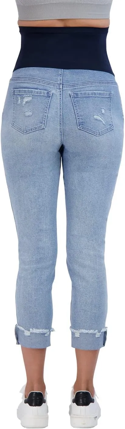 Savi Parker Women’s Maternity Jeans Over The Belly - Pregnancy Clothes for All Seasons, Maternity Pants