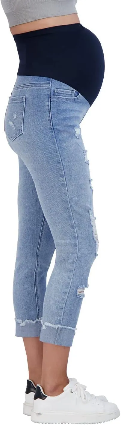 Savi Parker Women’s Maternity Jeans Over The Belly - Pregnancy Clothes for All Seasons, Maternity Pants