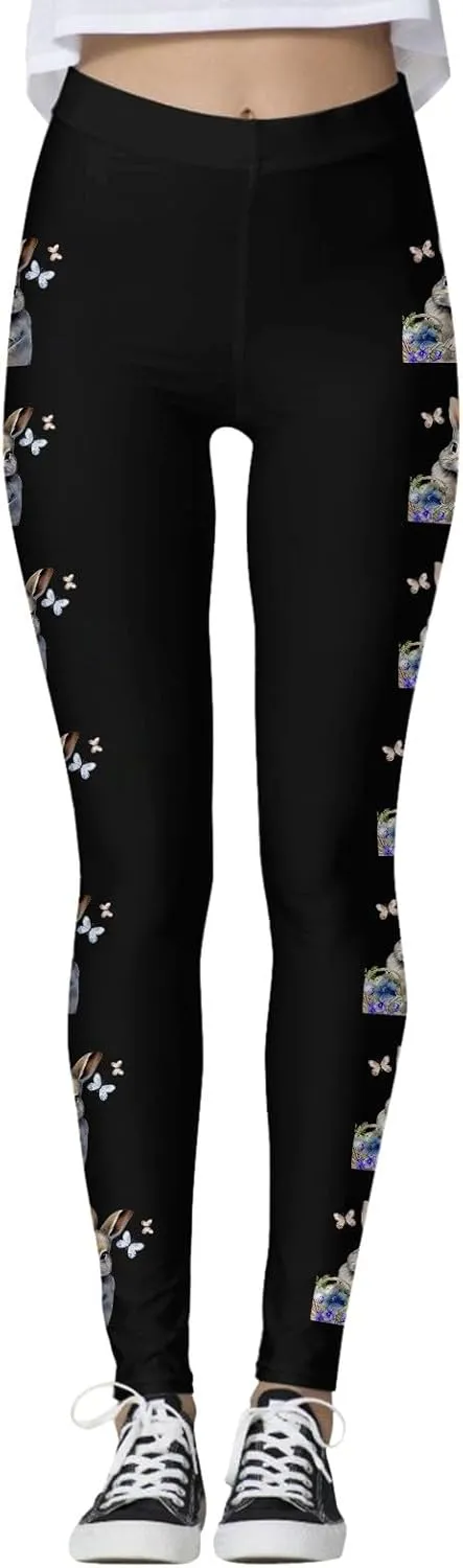 Skimpy Yoga Leggings for Women High Rise Butt Scrunch Sporty Tights Tummy Control Workout High Waisted Yoga Pants Gym