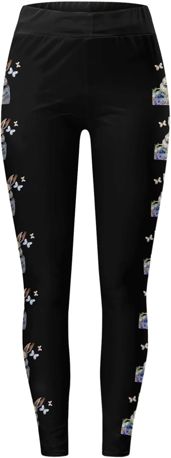 Skimpy Yoga Leggings for Women High Rise Butt Scrunch Sporty Tights Tummy Control Workout High Waisted Yoga Pants Gym