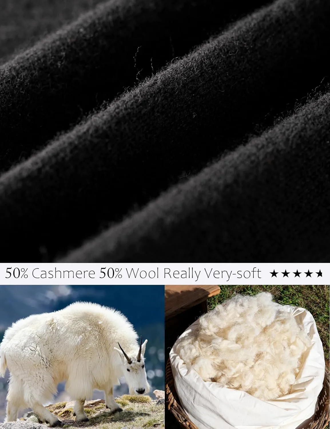 Soft Cashmere Blend Wrap Chic Scarf Stole for Women Wayfarer Travel Extra Large 87"x28"