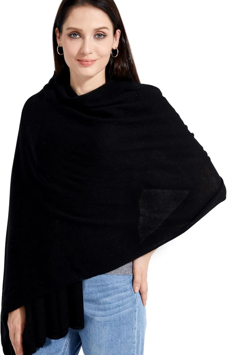 Soft Cashmere Blend Wrap Chic Scarf Stole for Women Wayfarer Travel Extra Large 87"x28"