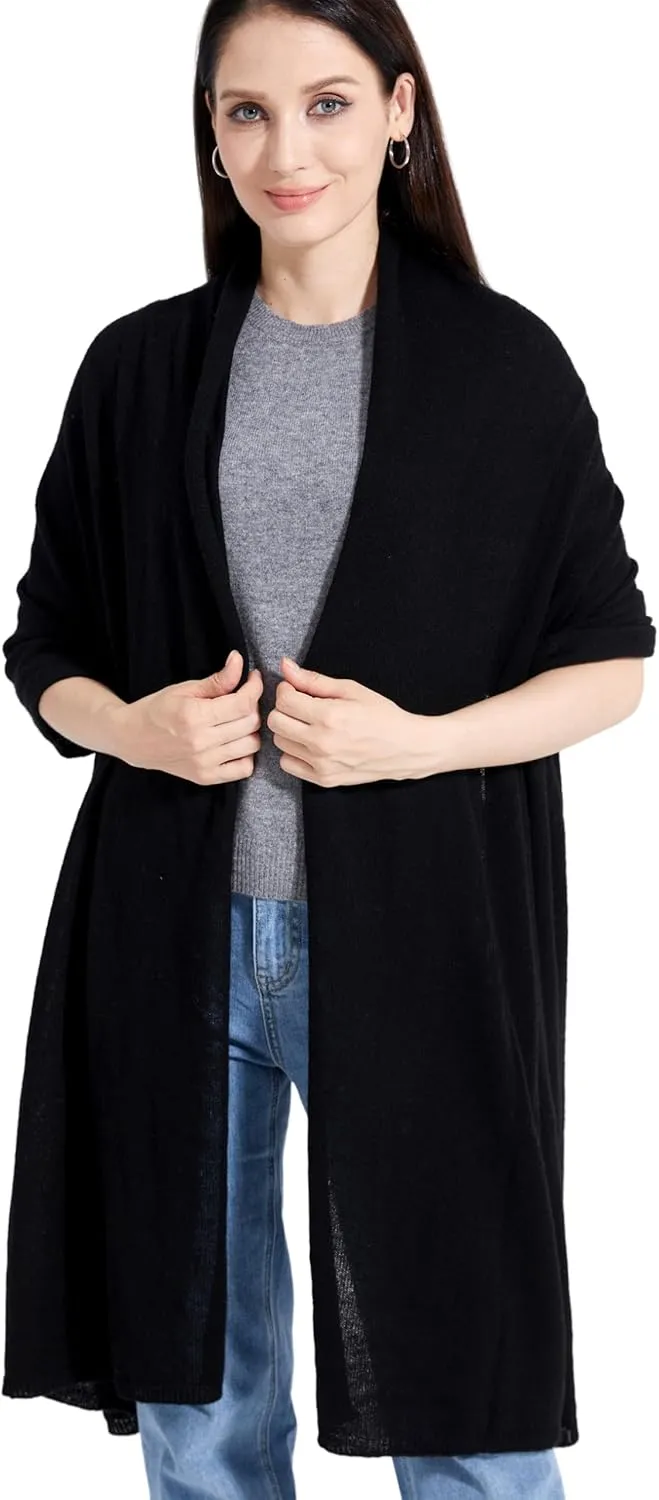 Soft Cashmere Blend Wrap Chic Scarf Stole for Women Wayfarer Travel Extra Large 87"x28"