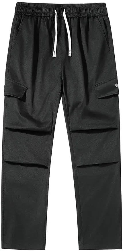 Spring and Autumn Pants Men's Overalls Straight Casual Pants Men Cargo Pants
