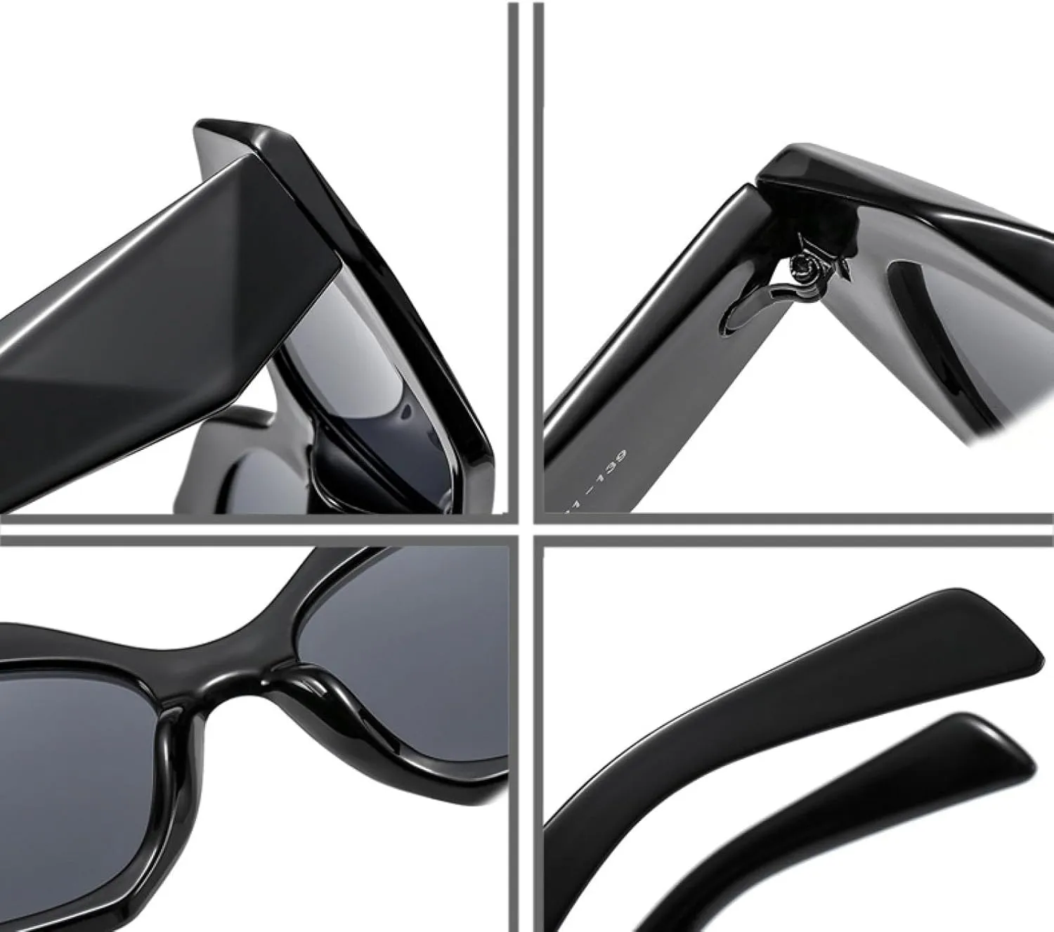 Sunglasses Women Fashion Punk Sun Glasses Female Purple Big Frame Glasses Men Vintage Gradient Eyewear