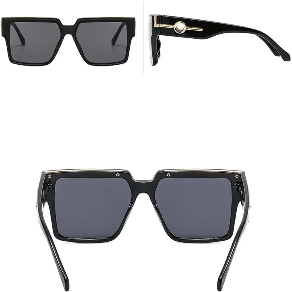 Sunglasses Women Vintage Big Frame Shades Men Trending Luxury Sun Glasses UV400 Eyewear