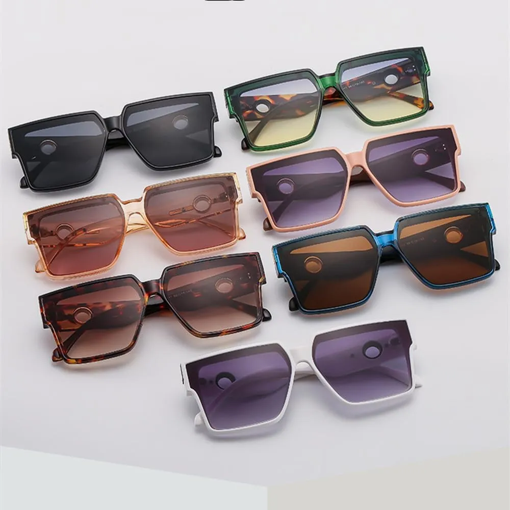 Sunglasses Women Vintage Big Frame Shades Men Trending Luxury Sun Glasses UV400 Eyewear