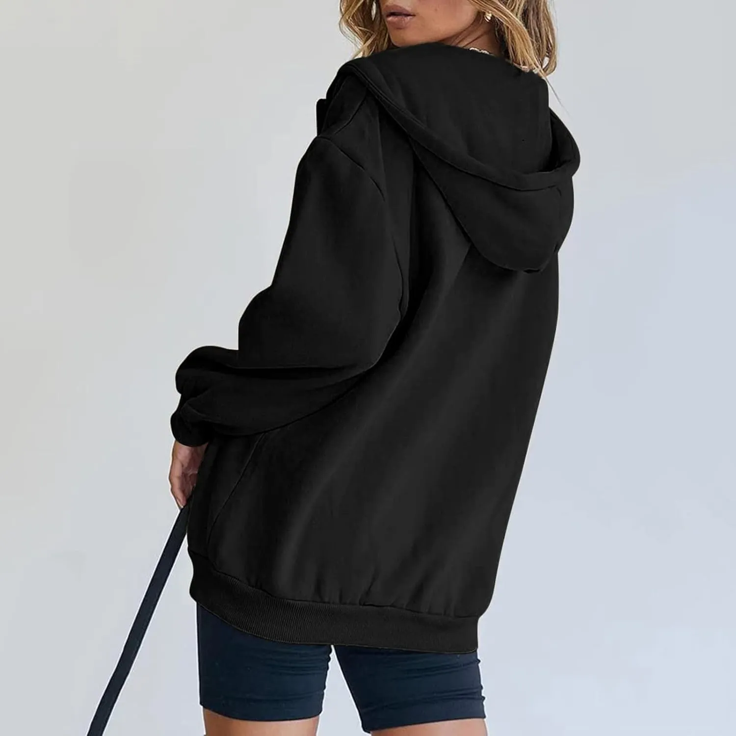 Sweatshirt for Women Casual Solid Long Sleeve Pullover Sweaters for Women Lightweight Plus Size Hoodies for Women 4x