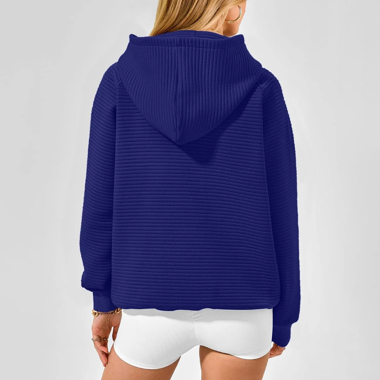 Sweatshirt for Women Long Sleeve Casual Loose Sweater Trendy Fleece Pullover Top with Pocket 2024 Fall Clothes