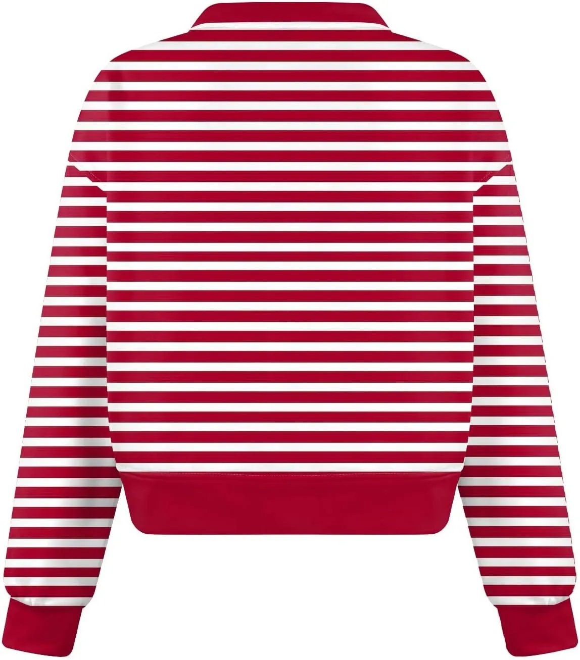 Sweatshirts For Women Casual Fashion Sexy Comfortable V-Neck Long Sleeve Striped Graphic Printed Sports Sweatshirt Top