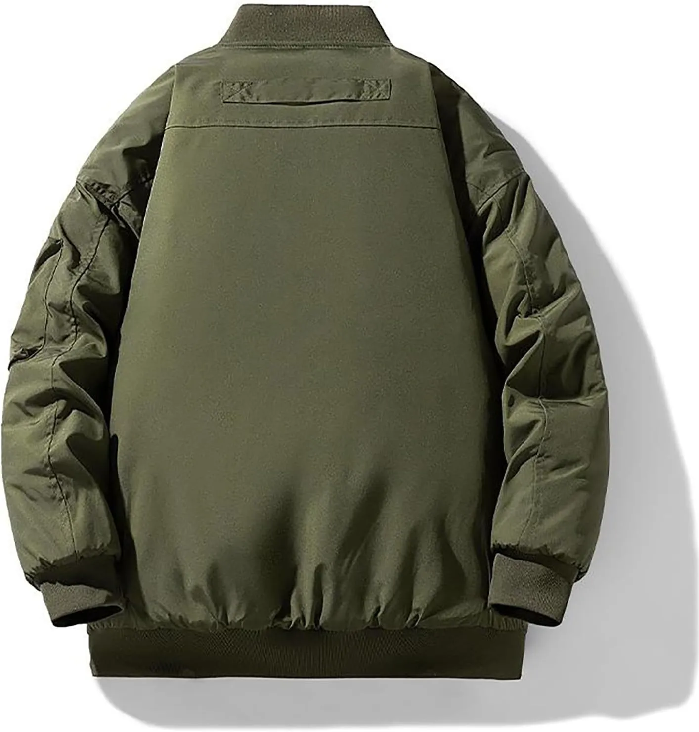 Teen Boys Puffer Jacket, Workout Zip Up Long Sleeve Puffer Jackets Lightweight Bubble Jackets Thicken Down Parka Jacket Men