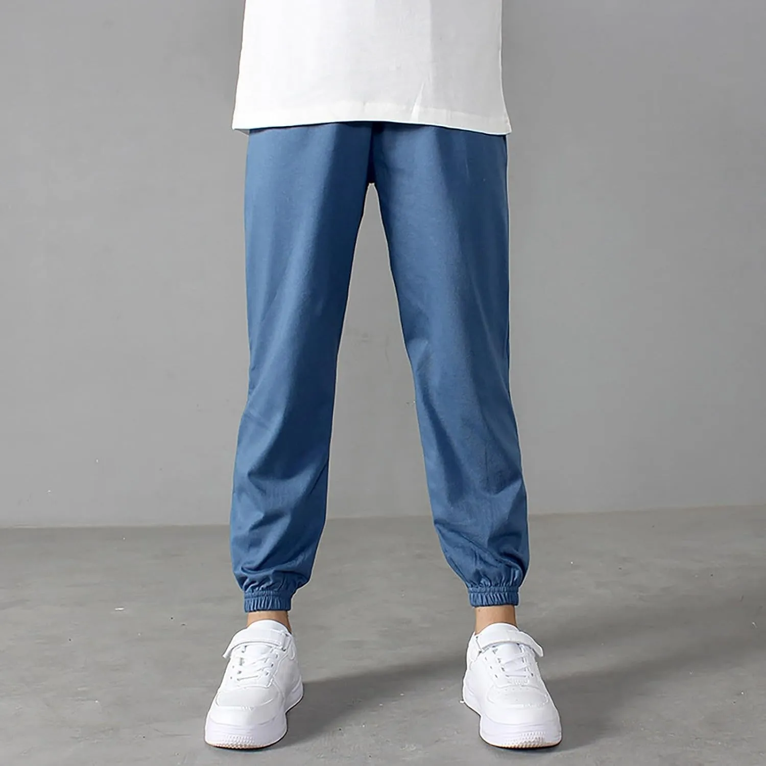 Toddler Girls Boys Sweatpants Elastic Waist Sports Pants Outdoor Recreation Loose Wide Leg Sporty Length