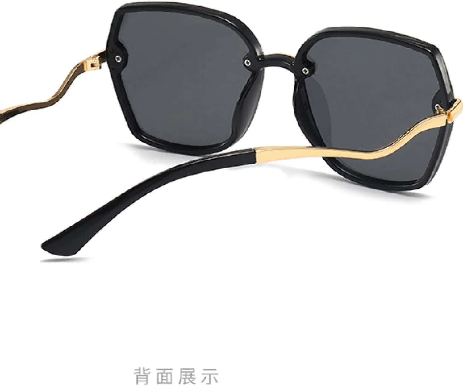 Trend Metal Big Frame Sunglasses Women and Men Fashion Luxury Punk Travel Sunglasses Uv400