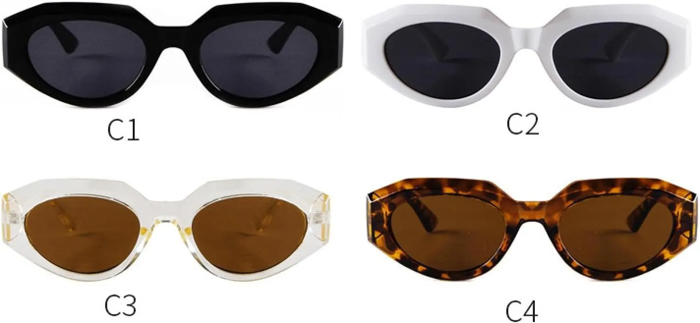 Vintage Frame Sunglasses Shades Female Uv400