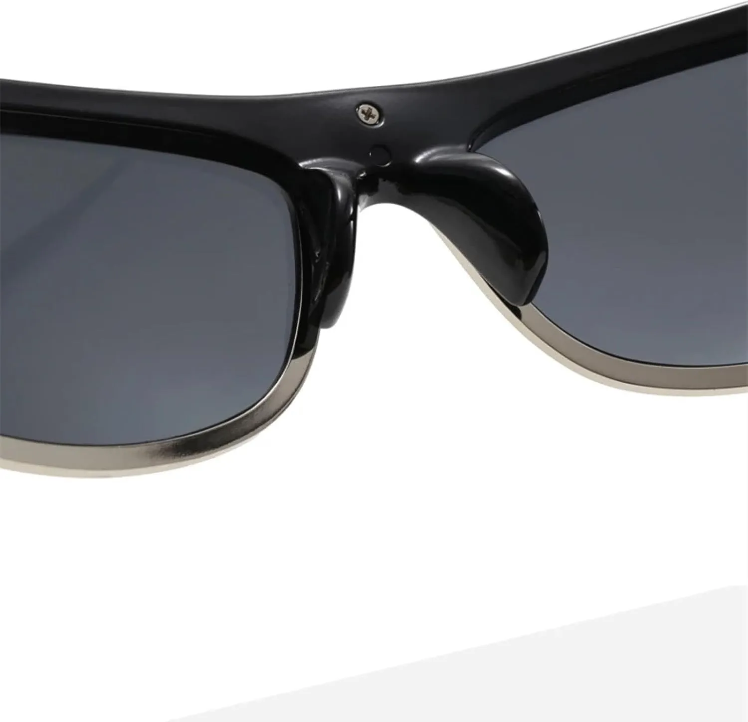 Vintage Luxury Curved Sunglasses Women for Men Sun Glasses Punk Popular Metal