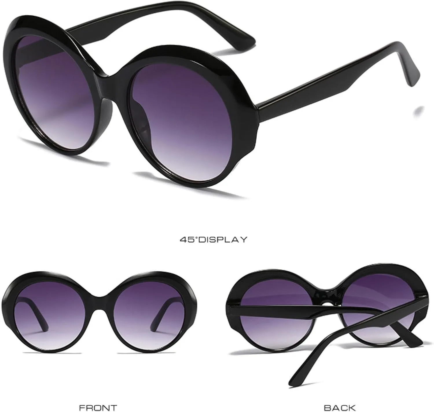 Vintage Round Sunglasses Women Men Luxury Sun Glasses for Female Trendy Street Photography Shades Uv400