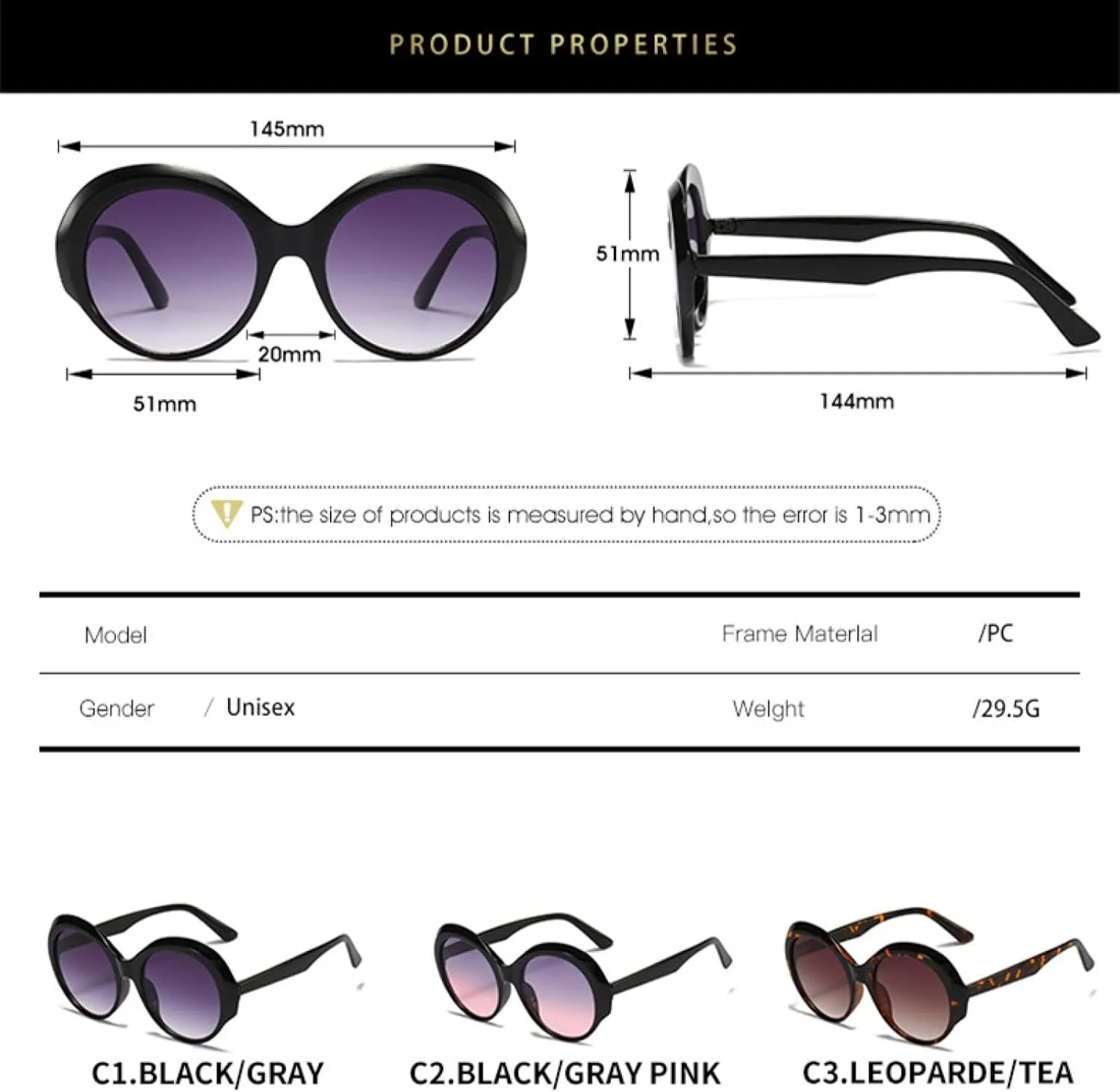 Vintage Round Sunglasses Women Men Luxury Sun Glasses for Female Trendy Street Photography Shades Uv400