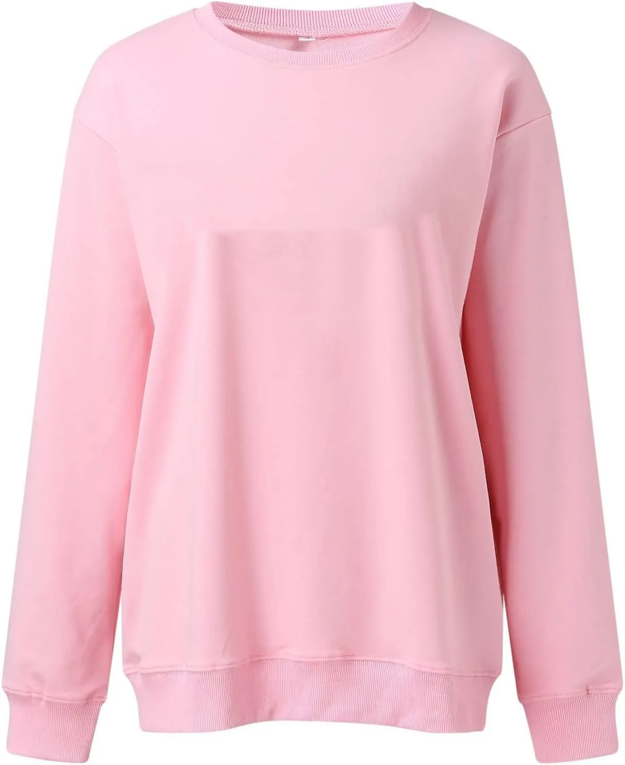 Women Crew Neck Sweatshirts Fall Casual Oversized Sweatshirts Long Sleeve Cute Preppy Sweatshirt Comfort Pullover