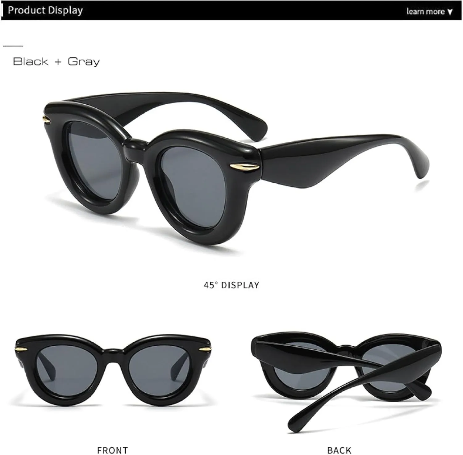 Women Fashion Oval Color Sunglasses Retro Men Punk Round Sun Glasses Shades Uv400