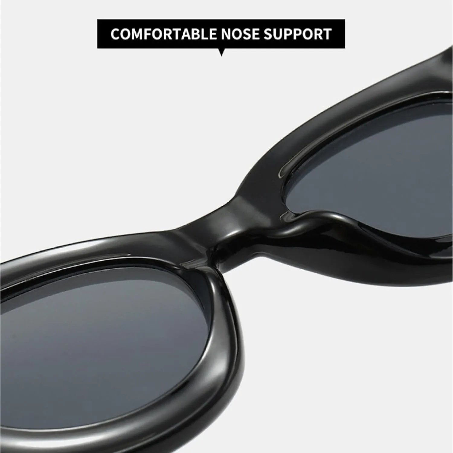 Women Fashion Oval Color Sunglasses Retro Men Punk Round Sun Glasses Shades Uv400