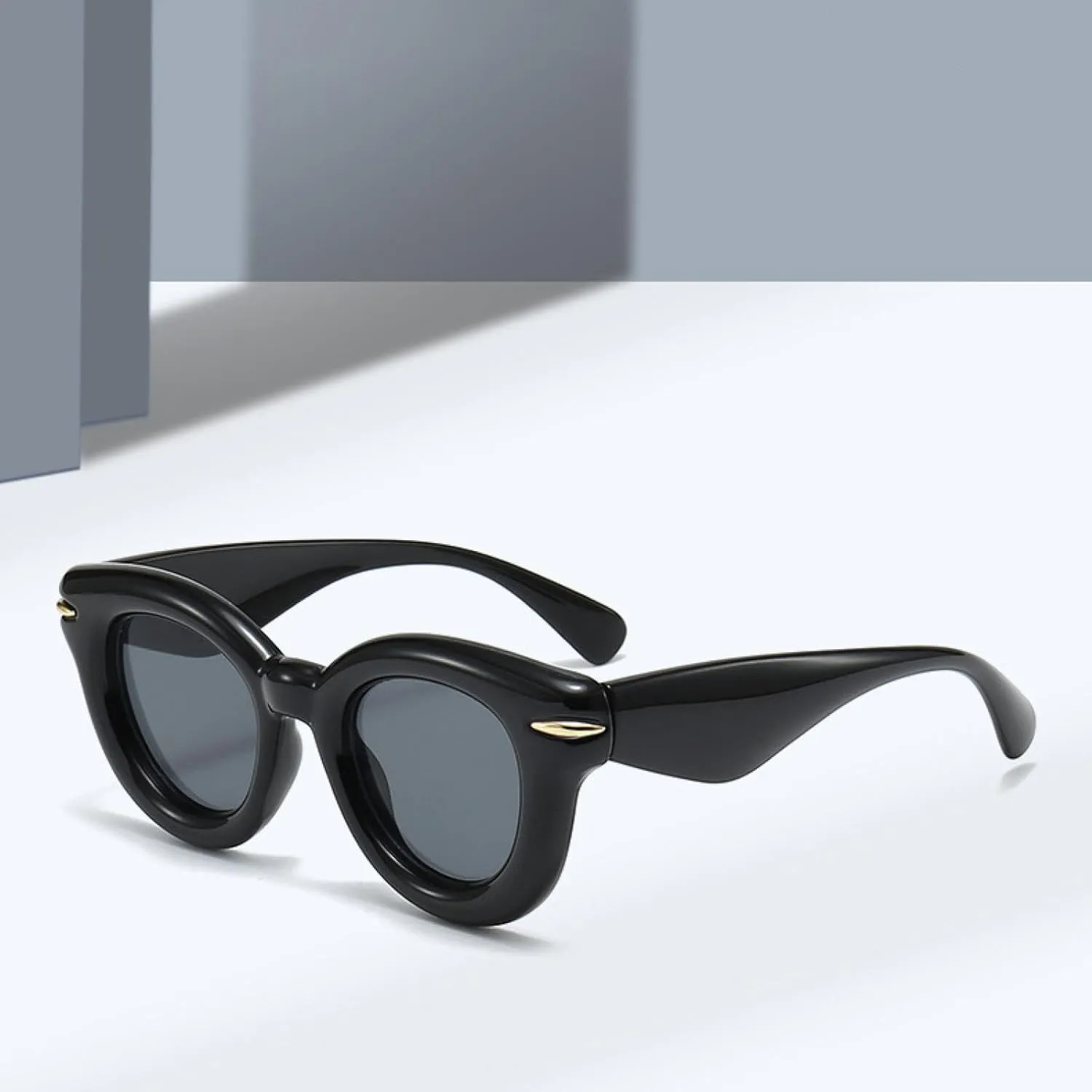 Women Fashion Oval Color Sunglasses Retro Men Punk Round Sun Glasses Shades Uv400