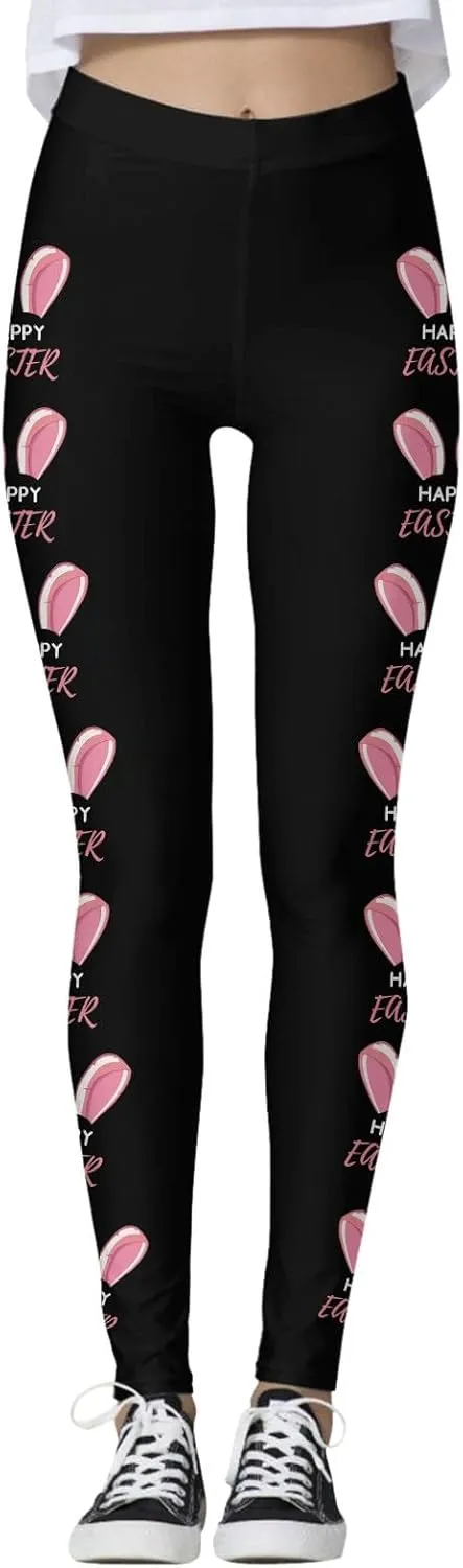 Women's Compression Yoga Gym Tights Sporty Graphic Ultra Soft Leggings Skimpy High Waisted Tummy Control Yoga Pants