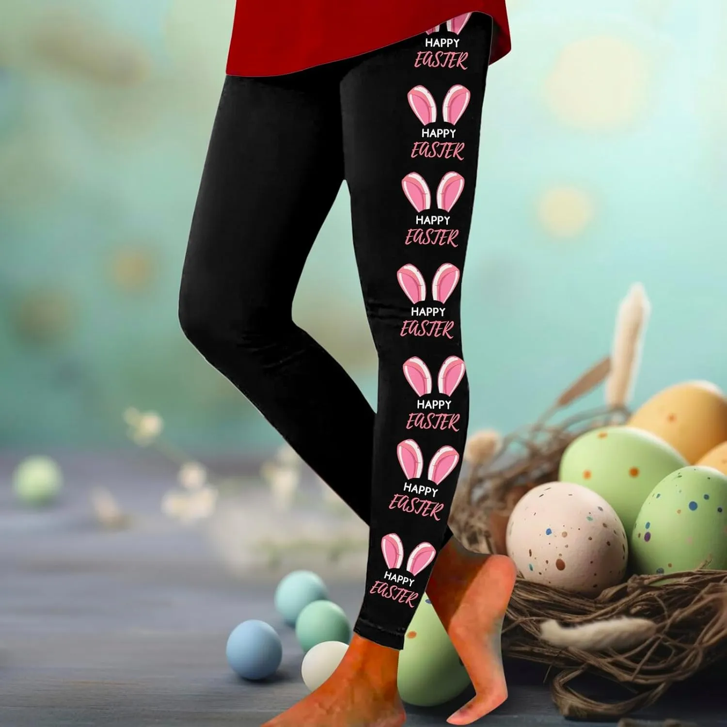 Women's Compression Yoga Gym Tights Sporty Graphic Ultra Soft Leggings Skimpy High Waisted Tummy Control Yoga Pants