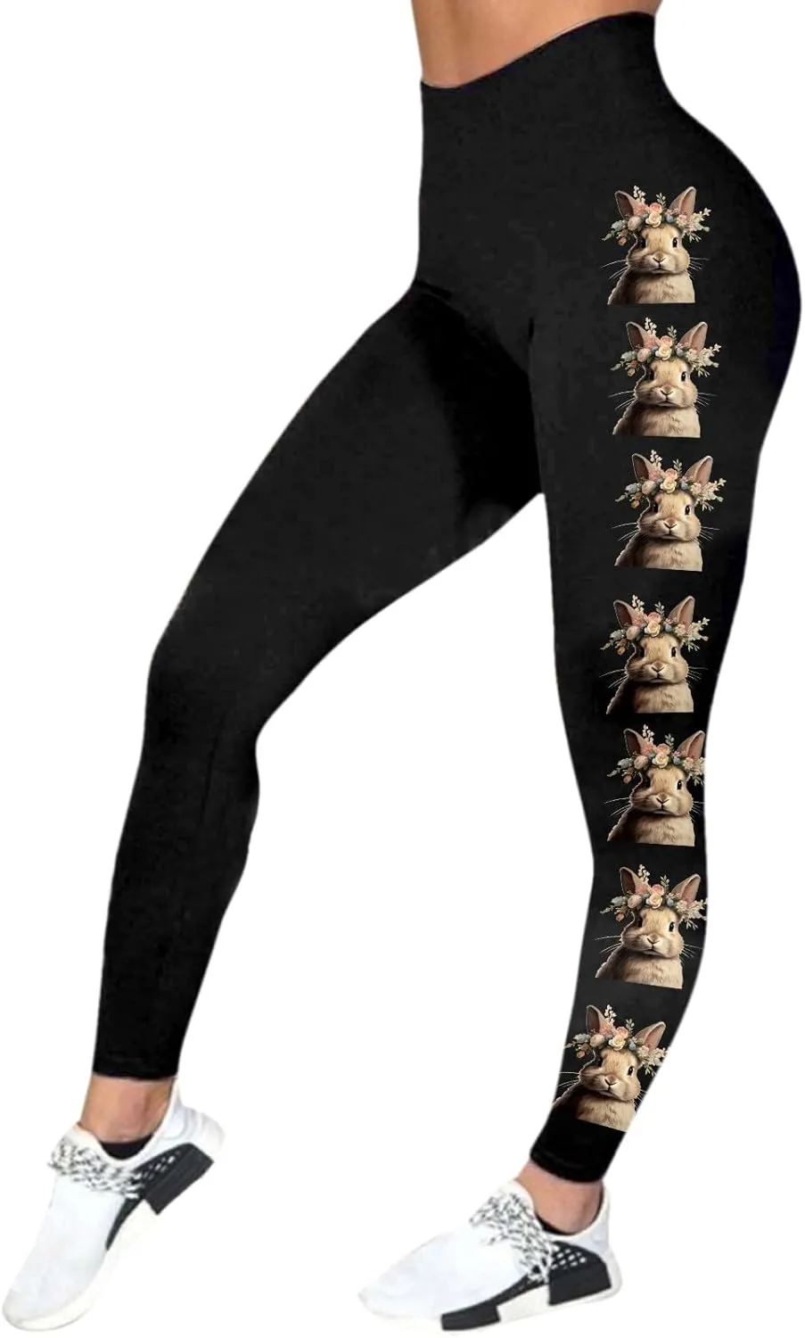 Womens Graphic Sporty Athletic Leggings High Waisted Compression Yoga Tights Tummy Control Workout Ladies Yoga Pants