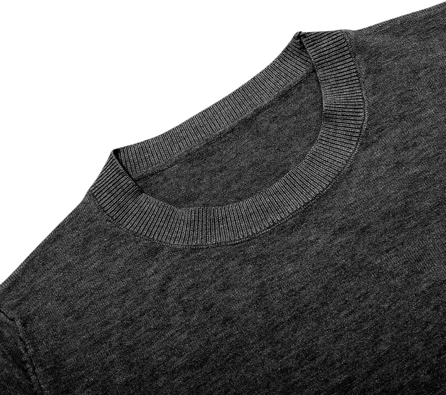 Womens Knitting Cotton Sweaters Casual Solid Warm Sweatshirts Loose Lightweight Long Sleeve Crew Neck Pullover Tops