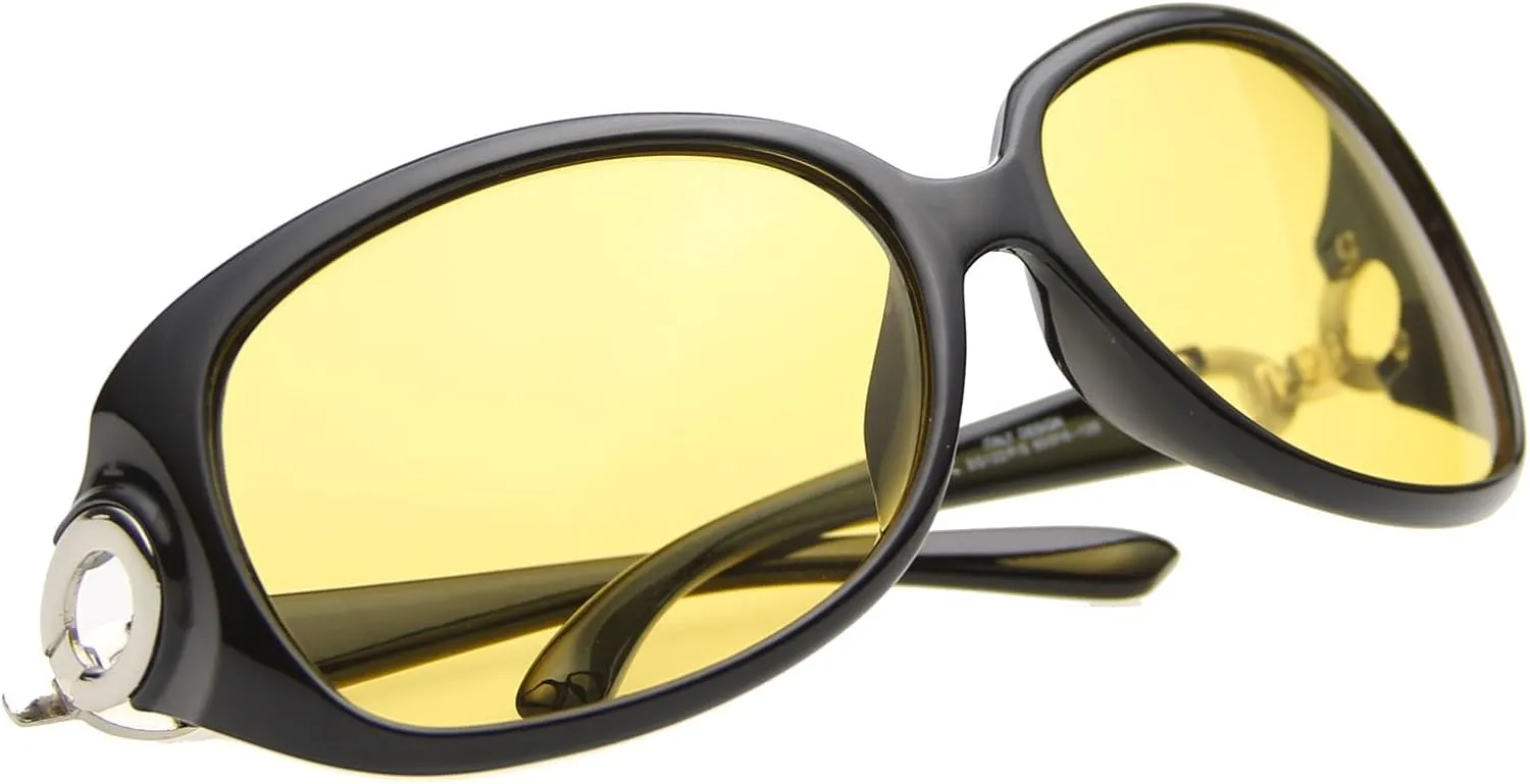 Womens Night Vision Goggles Driving Glasses Polarized Sunglasses